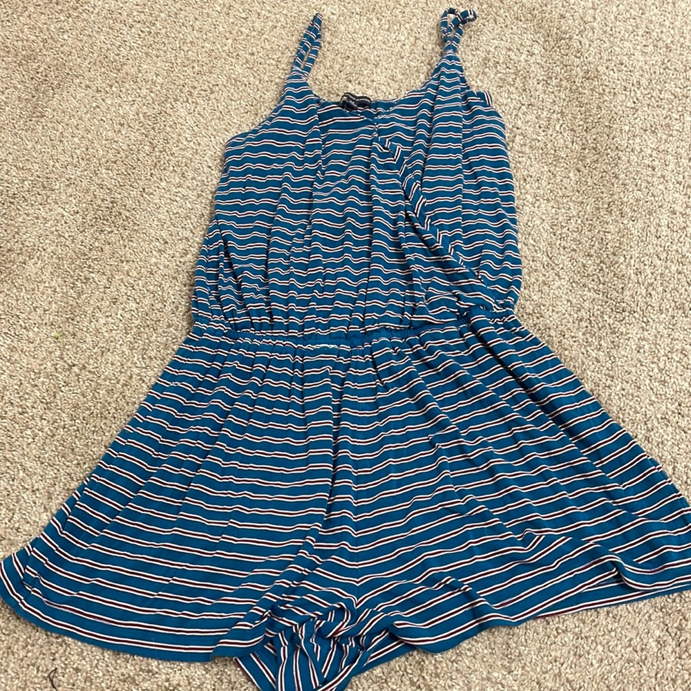 American Eagle Striped Romper